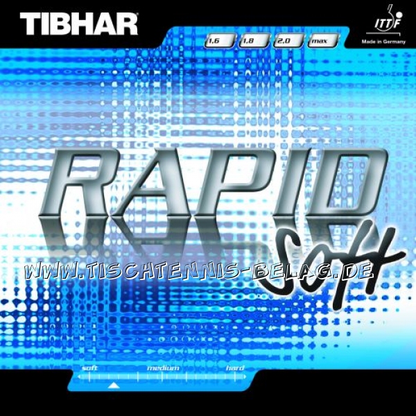 Tischtennisbelag Tibhar Rapid Soft NEU /zum Sonderpreis 