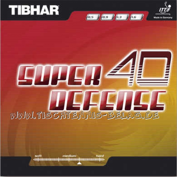 Tibhar Super Defense 40 Soft  Tischtennis-Belag Tischtennisbelag 